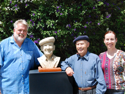 The unveiling of Miljenko Mike Grgich's bronze bust.